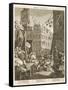 Beer Street Political Print-null-Framed Stretched Canvas