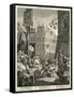 Beer Street-William Hogarth-Framed Stretched Canvas