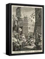 Beer Street-William Hogarth-Framed Stretched Canvas