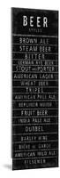 Beer Styles - Blackboard-The Vintage Collection-Mounted Art Print