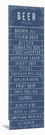 Beer Styles-The Vintage Collection-Mounted Giclee Print