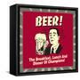 Beer! the Breakfast, Lunch and Dinner of Champions!-Retrospoofs-Framed Stretched Canvas