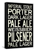 Beer Types and Styles Art Print Poster-null-Framed Stretched Canvas