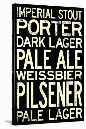 Beer Types and Styles Art Print Poster-null-Stretched Canvas