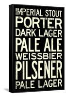 Beer Types and Styles-null-Framed Stretched Canvas