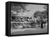 Beer Wagon in the City of Copenhagen-null-Framed Stretched Canvas