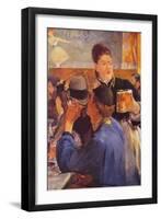 Beer Waitress-Edouard Manet-Framed Art Print