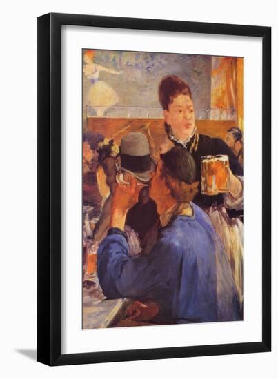 Beer Waitress-Edouard Manet-Framed Art Print