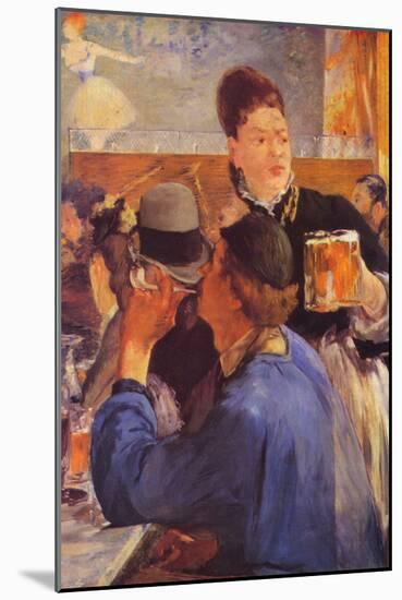 Beer Waitress-Edouard Manet-Mounted Art Print