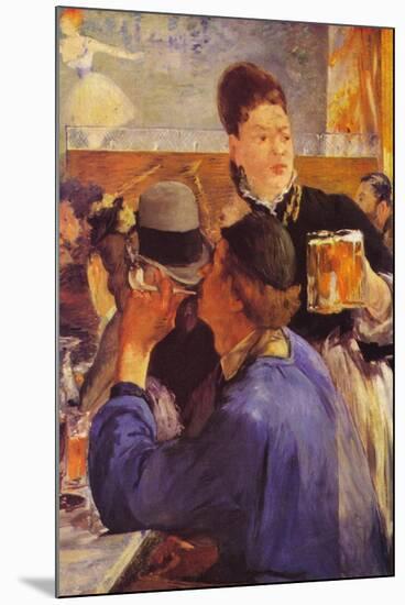 Beer Waitress-Edouard Manet-Mounted Art Print