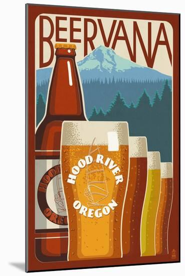 Beervana - Hood River, Oregon-Lantern Press-Mounted Art Print