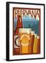 Beervana - Hood River, Oregon-Lantern Press-Framed Art Print