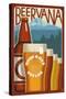 Beervana - Hood River, Oregon-Lantern Press-Stretched Canvas