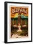 Beervana-Lantern Press-Framed Art Print