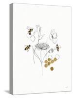 Bees and Botanicals V-Leah York-Stretched Canvas