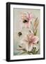 Bees and Lilies, Illustration from 'stories of Insect Life' by William J. Claxton, 1912-Louis Fairfax Muckley-Framed Giclee Print