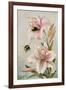 Bees and Lilies, Illustration from 'stories of Insect Life' by William J. Claxton, 1912-Louis Fairfax Muckley-Framed Giclee Print