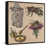 Bees, Beekeeping, and Honey-KUCO-Framed Stretched Canvas