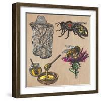 Bees, Beekeeping, and Honey-KUCO-Framed Art Print