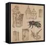 Bees, Beekeeping, and Honey-KUCO-Framed Stretched Canvas