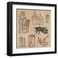 Bees, Beekeeping, and Honey-KUCO-Framed Art Print