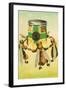 Bees Dance Round Honey-null-Framed Giclee Print