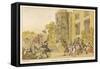 Bees Dr. Syntax and the Bees-Thomas Rowlandson-Framed Stretched Canvas