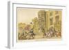 Bees Dr. Syntax and the Bees-Thomas Rowlandson-Framed Art Print