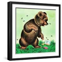 Bees for Bear - Jack & Jill-Irma Wilde-Framed Giclee Print