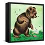 Bees for Bear - Jack & Jill-Irma Wilde-Framed Stretched Canvas