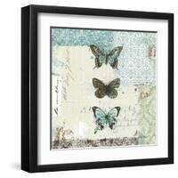 Bees n Butterflies No. 2-Katie Pertiet-Framed Art Print