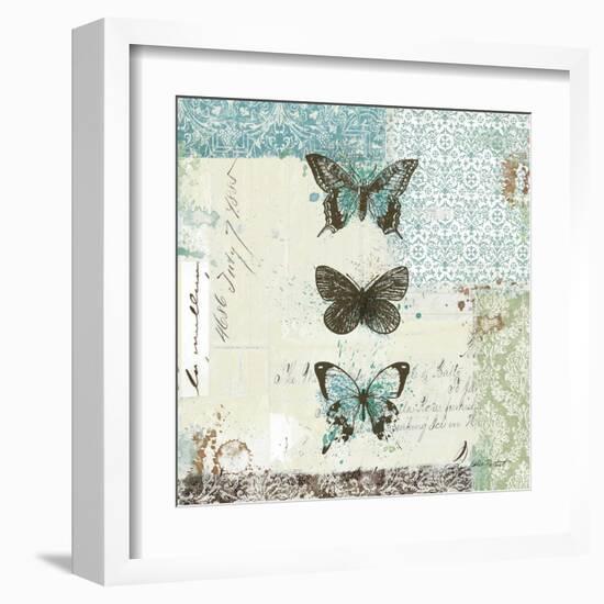 Bees n Butterflies No. 2-Katie Pertiet-Framed Art Print