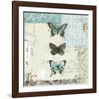 Bees n Butterflies No. 2-Katie Pertiet-Framed Art Print