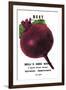 Beet: Detroit Dark Red-null-Framed Art Print