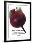 Beet: Detroit Dark Red-null-Framed Art Print