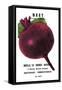 Beet: Detroit Dark Red-null-Framed Stretched Canvas