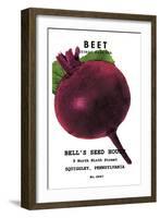 Beet: Detroit Dark Red-null-Framed Art Print