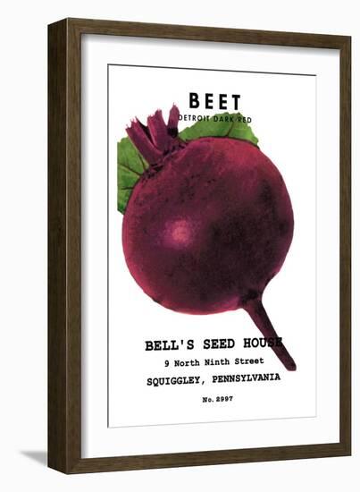 Beet: Detroit Dark Red-null-Framed Art Print