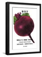 Beet: Detroit Dark Red-null-Framed Art Print