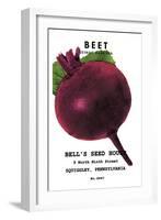 Beet: Detroit Dark Red-null-Framed Art Print