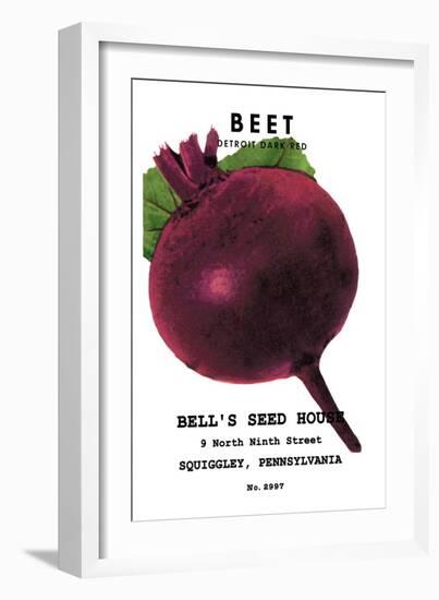 Beet: Detroit Dark Red-null-Framed Art Print