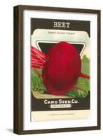 Beet Seed Packet-null-Framed Art Print