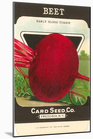 Beet Seed Packet-null-Mounted Art Print