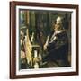 Beethoven at the Piano-English School-Framed Giclee Print