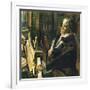 Beethoven at the Piano-English School-Framed Giclee Print