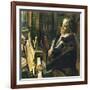 Beethoven at the Piano-English School-Framed Giclee Print