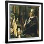 Beethoven at the Piano-English School-Framed Giclee Print