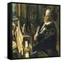 Beethoven at the Piano-English School-Framed Stretched Canvas