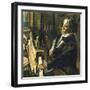 Beethoven at the Piano-English School-Framed Giclee Print