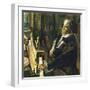 Beethoven at the Piano-English School-Framed Giclee Print